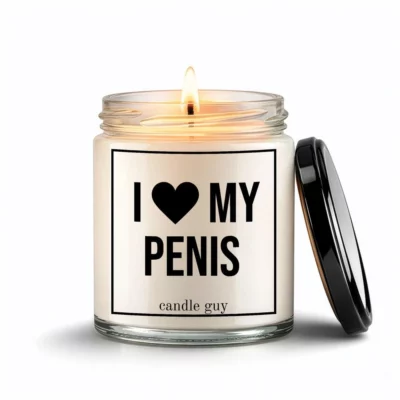 candle guy scented candle I love my penis