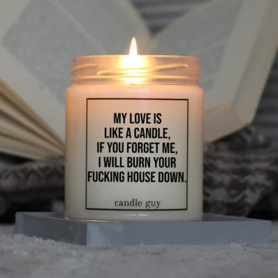 Light it up: The quote candle "My love is like a candle." creates cozy vibes, intense fragrance and deep meaning – all in one flame.