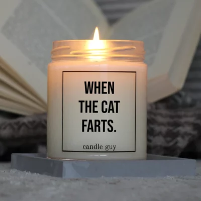 Light it up: The quote candle "When the cat farts." creates cozy vibes, intense fragrance and deep meaning – all in one flame.