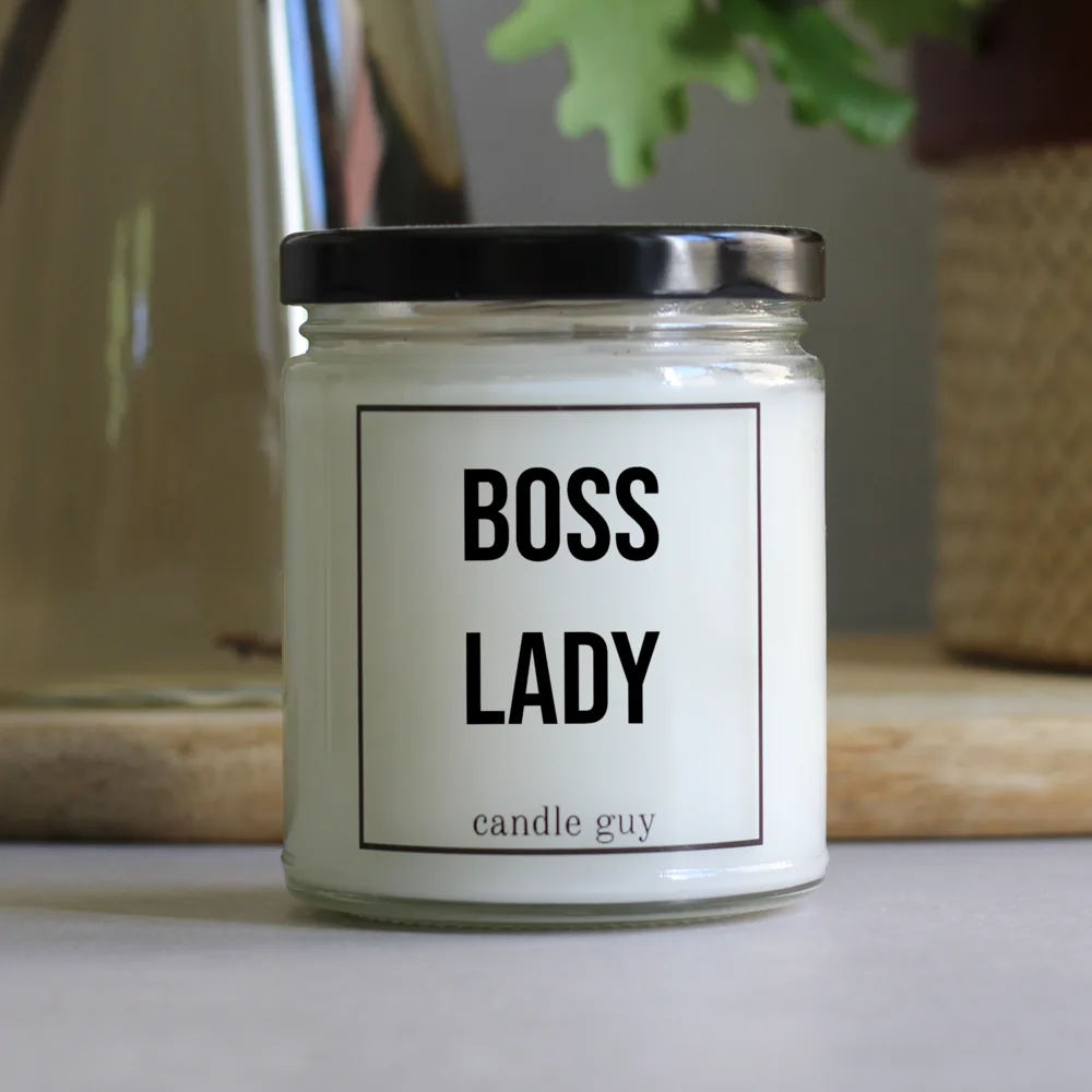 Candle with Saying | Boss Lady - Image 3