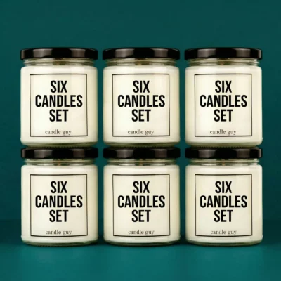 candle guy Set of 6 Scented Candles