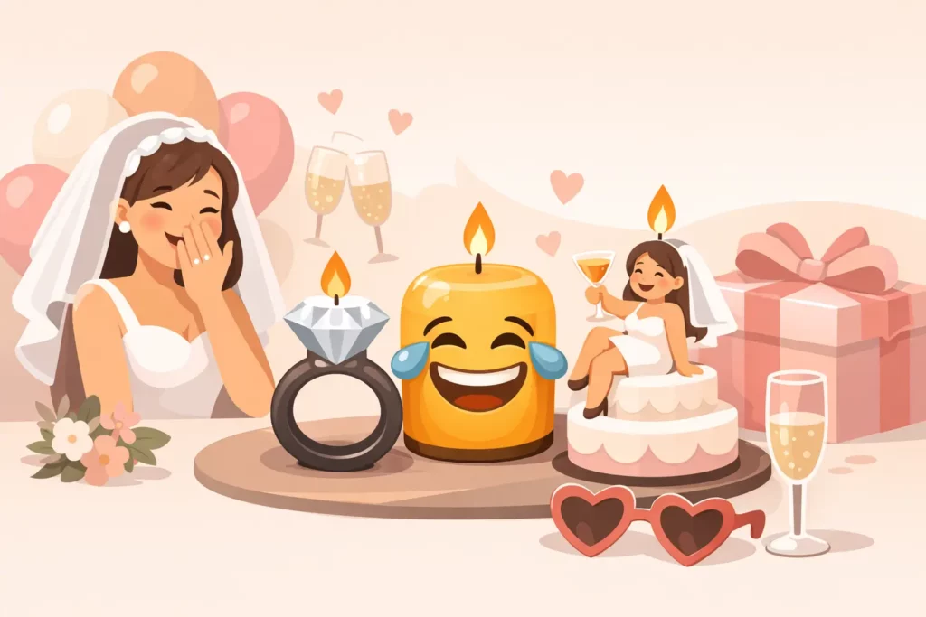 Funny Bridal Shower Candles That Actually Land